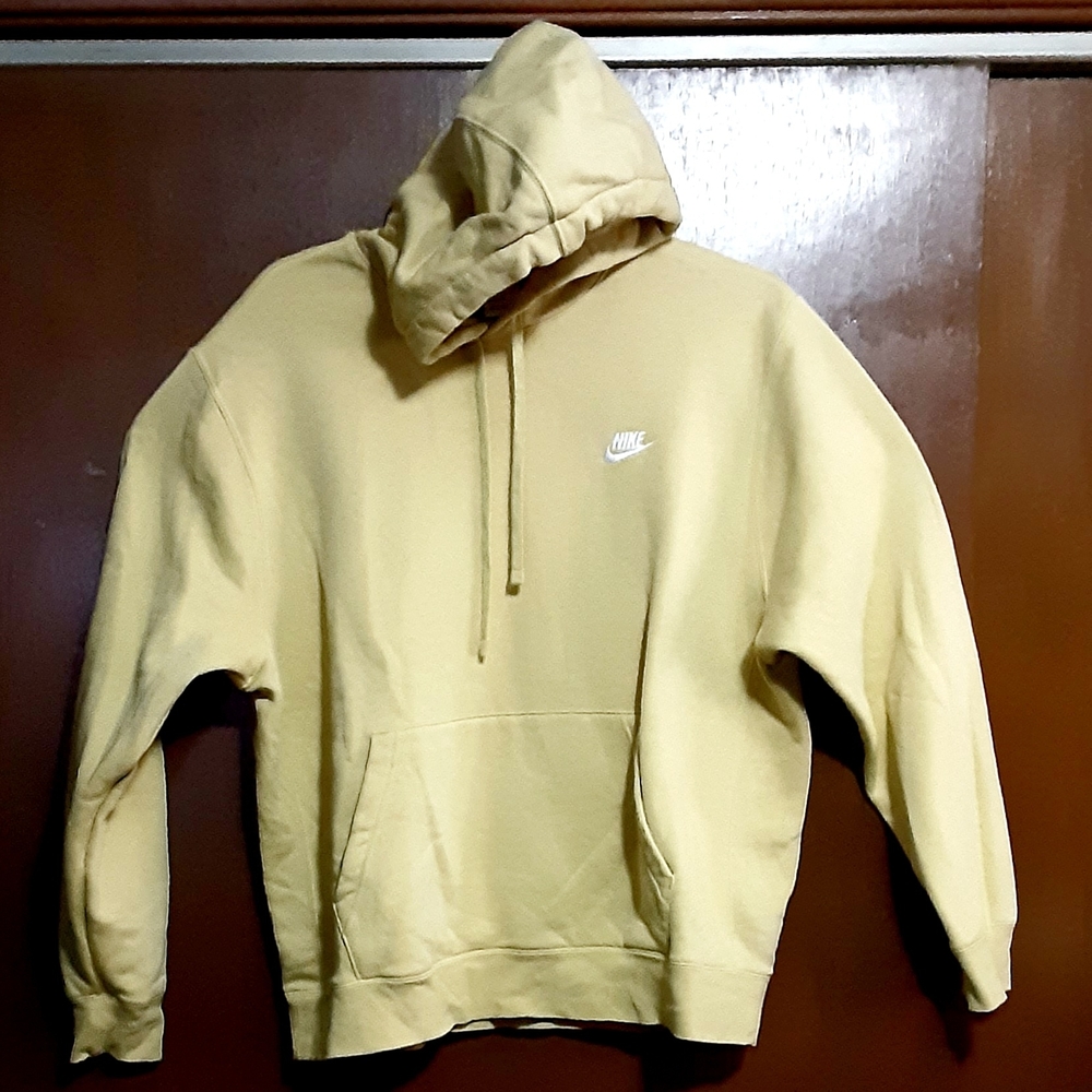 Nike Oversized Yellow Fleece Hoodie